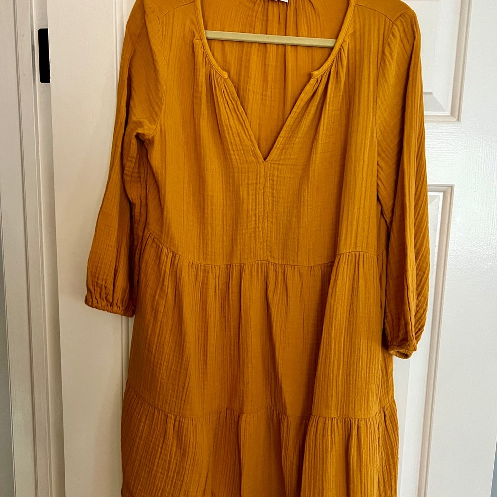 GAP Gauze Tiered Mini Dress